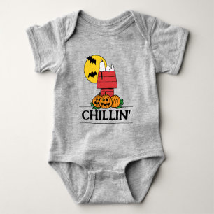 Body Para Bebé Cacahuetes Snoopy Halloween Doghouse