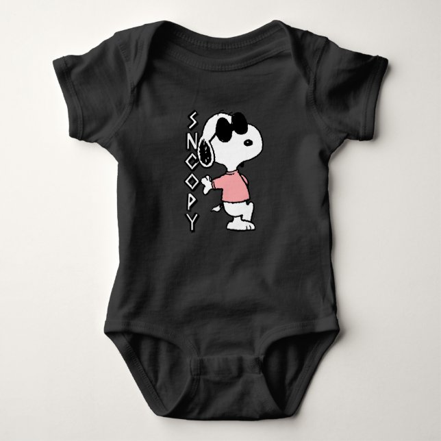 Body Para Bebé Cacahuetes Snoopy Joe Cool (Anverso)