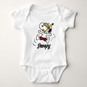 Body Para Bebé Cacahuetes Snoopy Scuba Diver