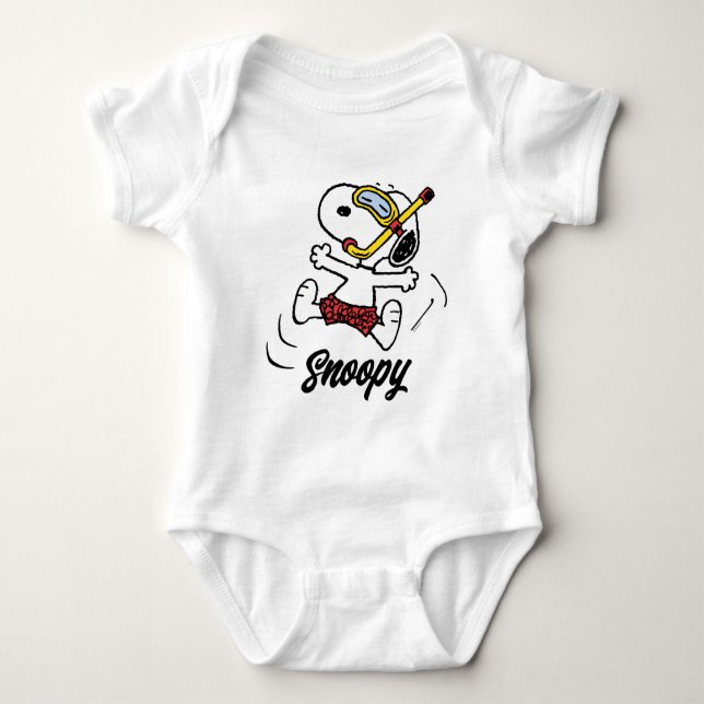 Body Para Bebé Cacahuetes | Snoopy Scuba Diver (Anverso)