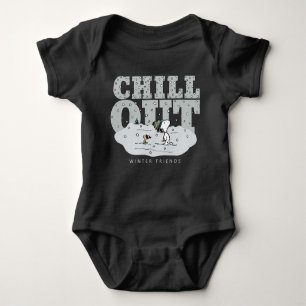 Body Para Bebé Cacahuetes   Snoopy & Woodstock Chill Out
