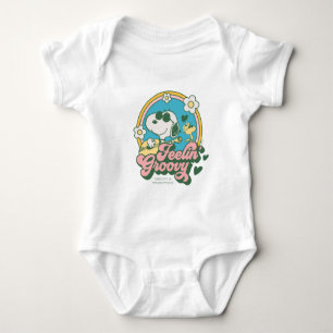 Body Para Bebé Cacahuetes   Snoopy & Woodstock Feelin' Groovy