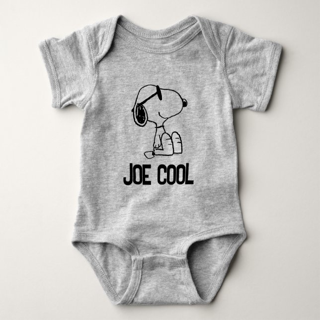 Body Para Bebé Cacahuetes | Sonrisa de gafas de sol Snoopy (Anverso)