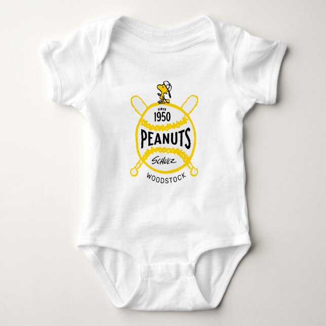 Body Para Bebé Cacahuetes | WoodstockPeanuts Baseball Desde 1950 (Anverso)