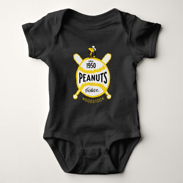 Body Para Bebé Cacahuetes | WoodstockPeanuts Baseball Desde 1950 (Anverso)