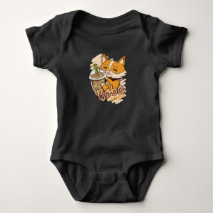 Body Para Bebé Cachorro Corgi Adorable con Té de Burbujas