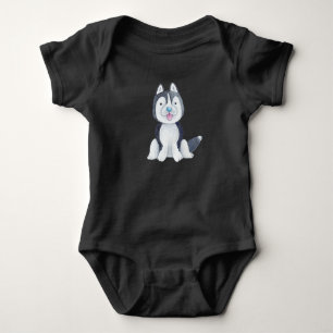 Body Para Bebé cachorro husky bebé mascota lindo