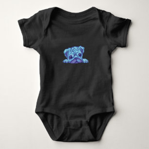 Body Para Bebé Cachorro Pug Adorable con Buen Humor