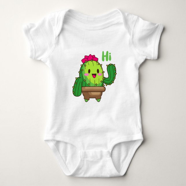 Body Para Bebé Cactus Cuddle - Baby Bodysuit (Anverso)