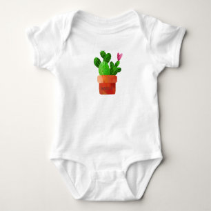 Body Para Bebé Cactus Heart Custom Name Cute Unisex