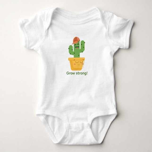Body Para Bebé Cactus son y Mamá planta (Anverso)