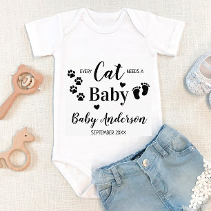 Body Para Bebé Cada Gato Necesita Una Invitación De Embarazo Para