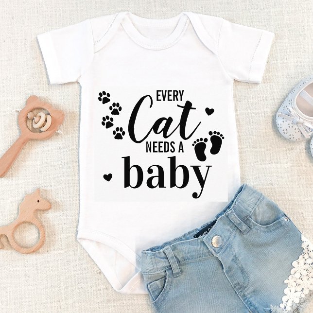 Body Para Bebé Cada Gato Necesita Una Invitación De Embarazo Para (Subido por el creador)