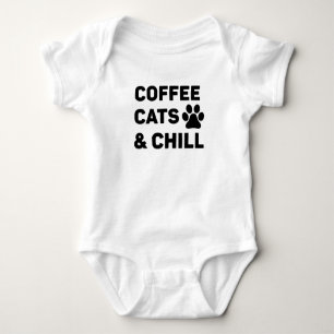 Body Para Bebé Café Cats & Chill