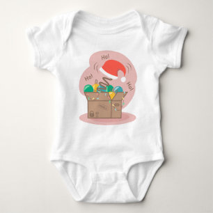 Body Para Bebé Caja de artesanías con decoración de Navidades y s