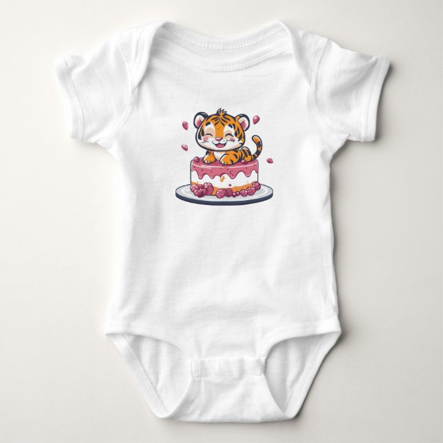 Body Para Bebé Cake Tiger Bliss (Anverso)