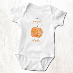 Body Para Bebé Calabacita Personalizada Otoño