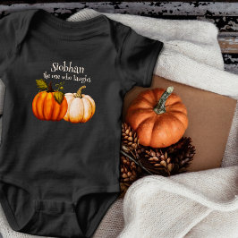 Body Para Bebé Calabacita Primera Halloween Personalizada