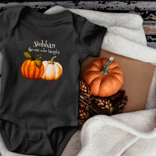 Body Para Bebé Calabacita Primera Halloween Personalizada