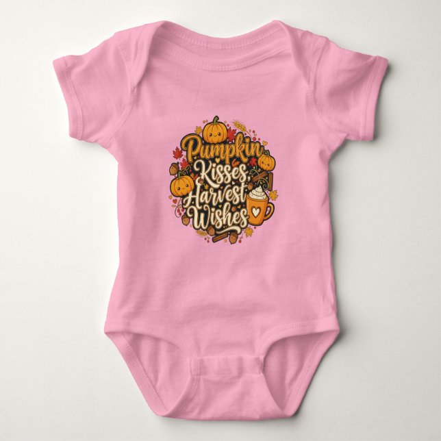 Body Para Bebé Calabaza cosecha camiseta (Anverso)