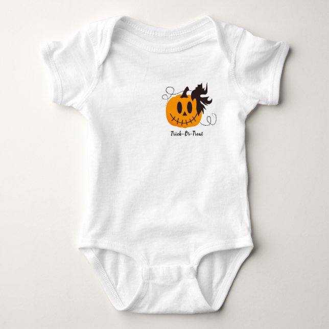 Body Para Bebé Calabaza De Calabaza De Trineo O Tratamiento Jack  (Anverso)