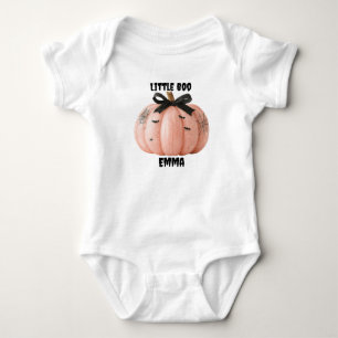 Body Para Bebé Calabaza de Halloween personalizada de Little Boo