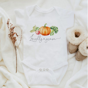 Body Para Bebé Calabaza de verduras de otoño cultivadas localment