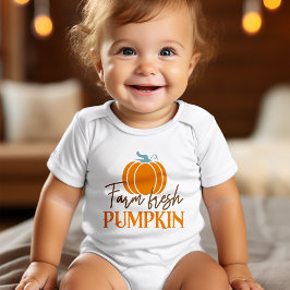 Body Para Bebé Calabaza fresca de granja