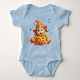 Body Para Bebé Calabaza infantil adorable con traje de halloween