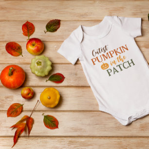 Body Para Bebé Calabaza Más Bonita De La Parcela Otoño
