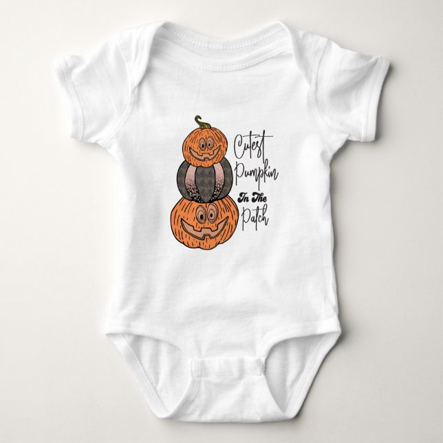 Body Para Bebé Calabaza Más Cuesta En El Parche Traje De Bebé Bla (Anverso)