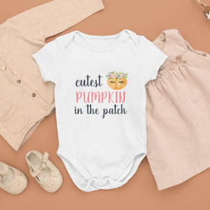 Body Para Bebé Calabaza más fina en el parche