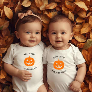 Body Para Bebé Calabaza minimalista de Boo Crew - Personalizada