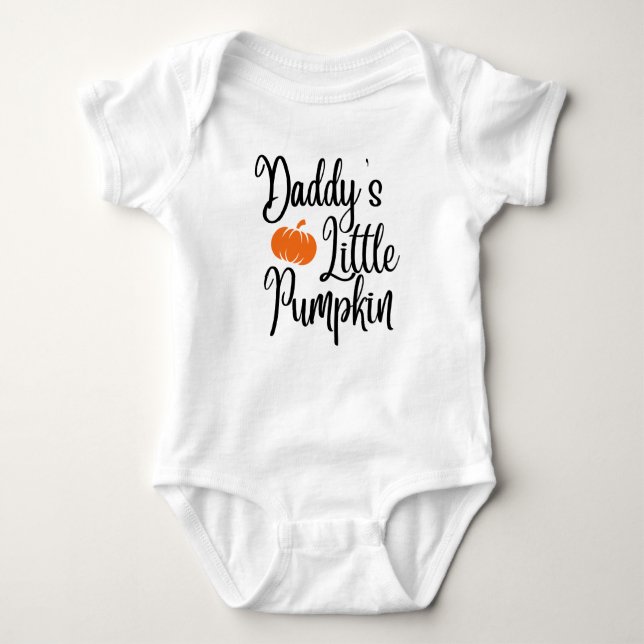 Body Para Bebé Calabaza pequeña de papá - Vibes otoñales - Hallow (Anverso)