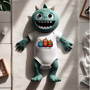Body Para Bebé Calabazas de Monster