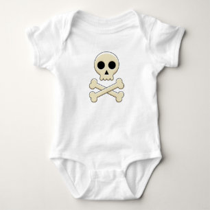 Body Para Bebé Calavera con huesos