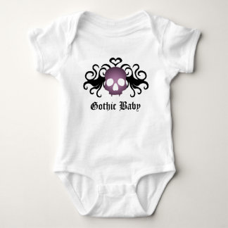 Body Para Bebé Calavera morada