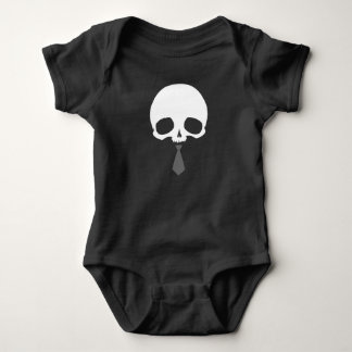 Body Para Bebé Calavera personalizable con corbata