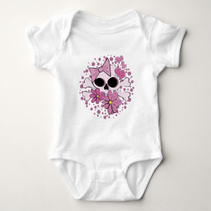 Body Para Bebé Calavera Punk Femenina