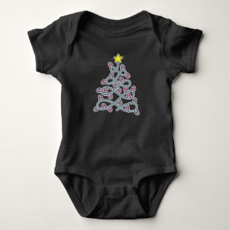 Body Para Bebé Calaveras góticas Cebollas de Navidad Árbol de beb