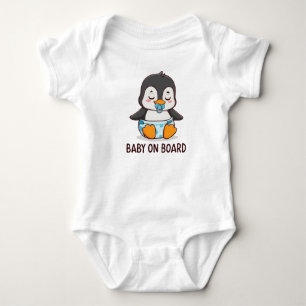 Body Para Bebé Calcomanía para coche de pingüino de dibujos anima