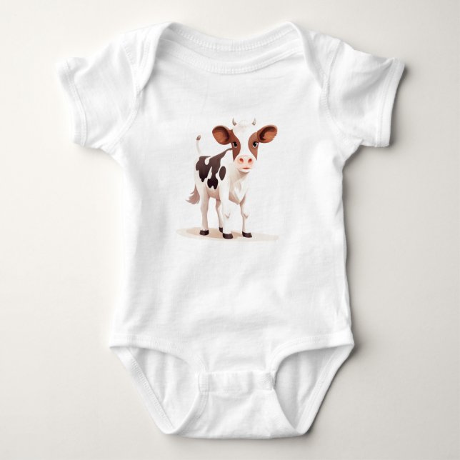 Body Para Bebé Calf para bebés, vaca para bebés, Heifer para bebé (Anverso)