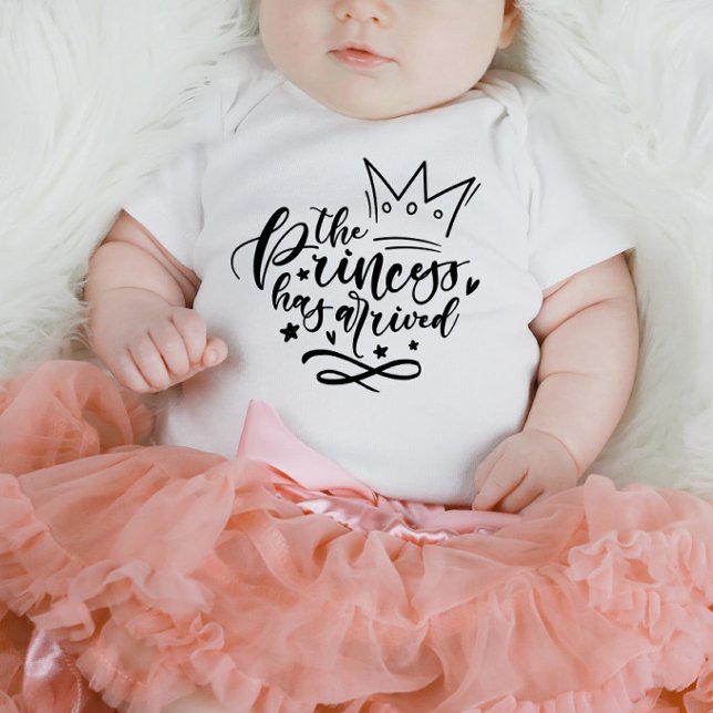 Body Para Bebé Caligrafía que la princesa ha llegado (Subido por el creador)