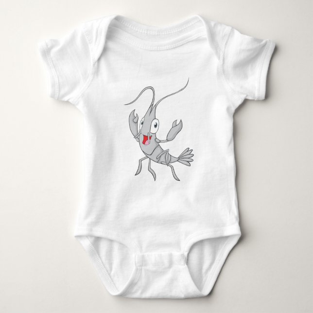 Body Para Bebé Camarón alegre (Anverso)