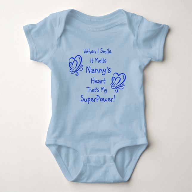 Body Para Bebé Cambiar nombre TODO Sonrisa de texto Rompe superpo (Anverso)