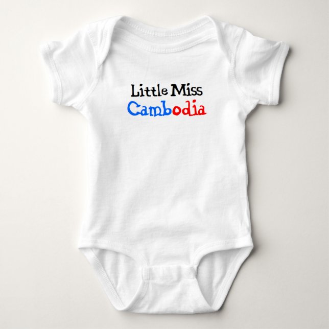 Body Para Bebé camboya niñita miss baby bodysuit (Anverso)