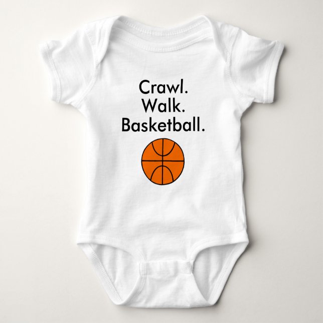 Body Para Bebé Caminata Crawl Basketball Baby Bodysuit (Anverso)