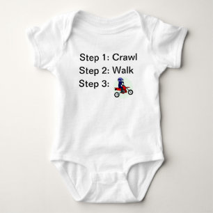 Body Para Bebé Caminata Crawl Motocross Rider Baby Bodysuit