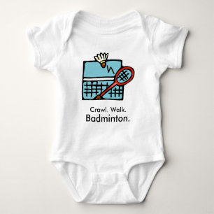 Body Para Bebé Caminata de garganta Badminton Baby Bodysuit