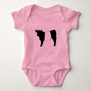 Body Para Bebé Caminata de vaca rara de ganadería Galloway con co